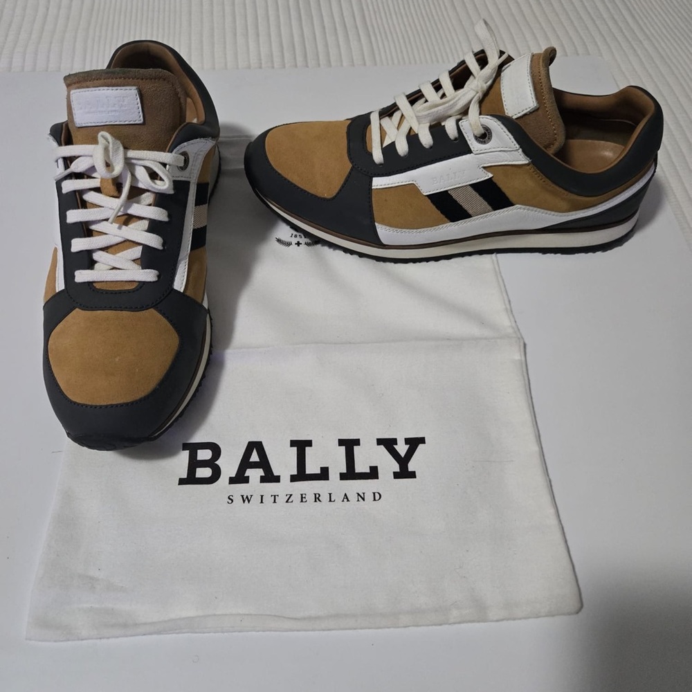 Bally Orka Tan and Black Athletic Sneakers
